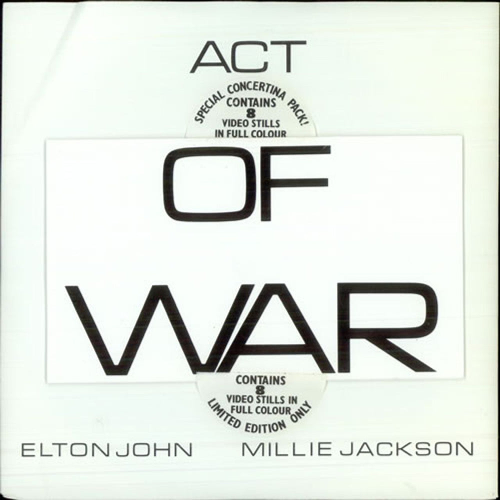 Elton John Act Of War - Concertina Pack UK 7" vinyl single (7 inch record / 45) EJS8