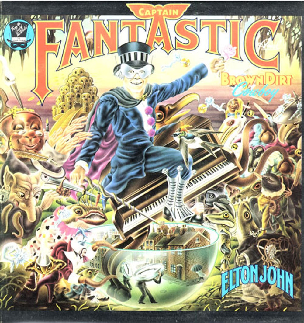 Elton John Captain Fantastic And The Brown Dirt Cowboy - 2nd - Complete UK vinyl LP album (LP record) DJH20500