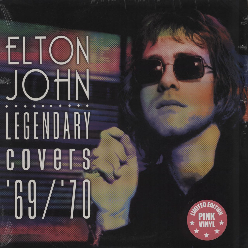 Elton John Legendary Covers '69/'70 - Pink vinyl US vinyl LP album (LP record) CLO1661