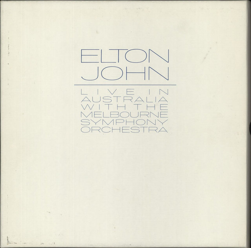Elton John Live In Australia - Complete - EX UK Vinyl Box Set EJBXL1