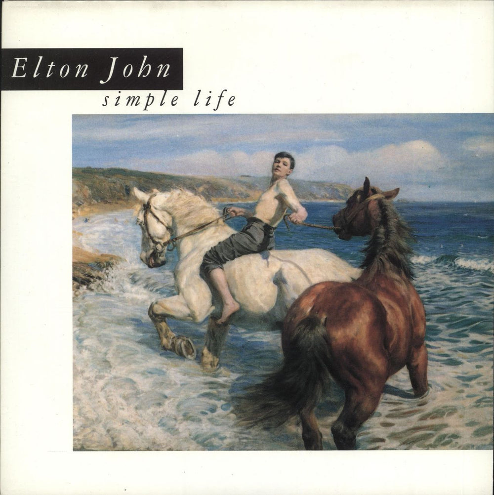 Elton John Simple Life (Edit) UK 7" vinyl single (7 inch record / 45) EJS31