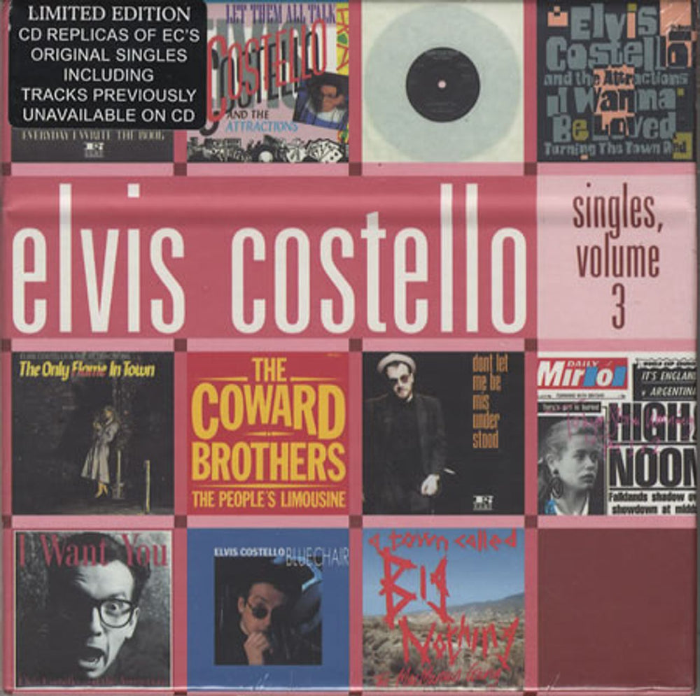 Elvis Costello Singles, Volume 3 - Sealed UK CD Single Box Set ELVISBOX103