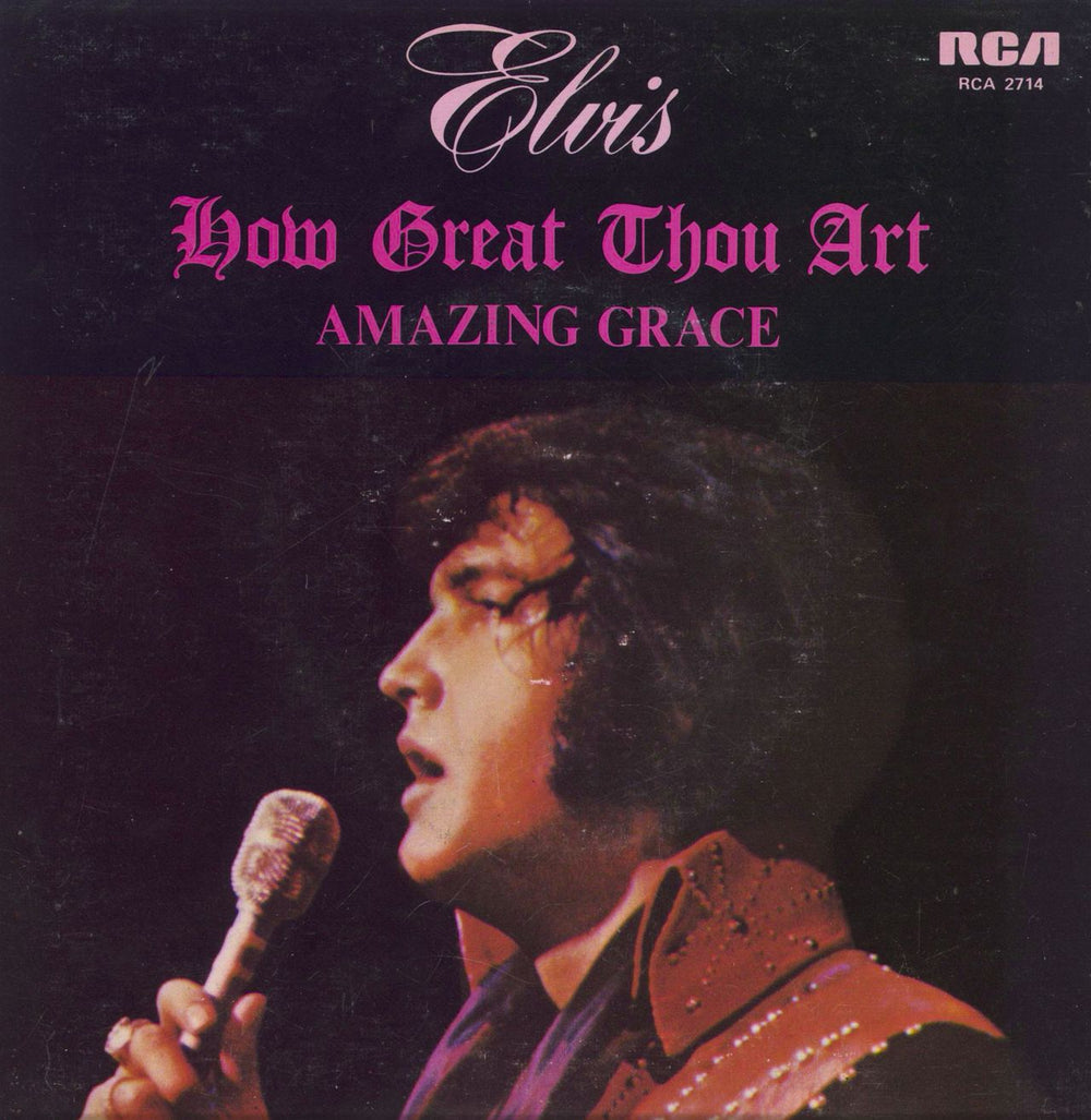 Elvis Presley How Great Thou Art Canadian 7" vinyl single (7 inch record / 45) RCA2714