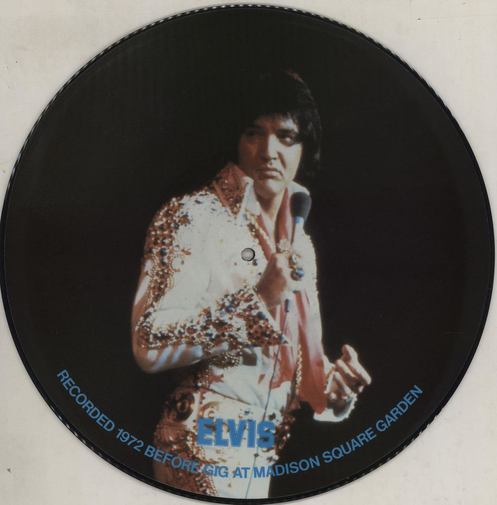 Elvis Presley Interview Disc UK picture disc LP (vinyl picture disc album)