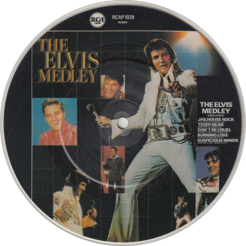 Elvis Presley Jailhouse Rock UK 7" vinyl picture disc (7 inch picture disc single) ELV7PJA42505