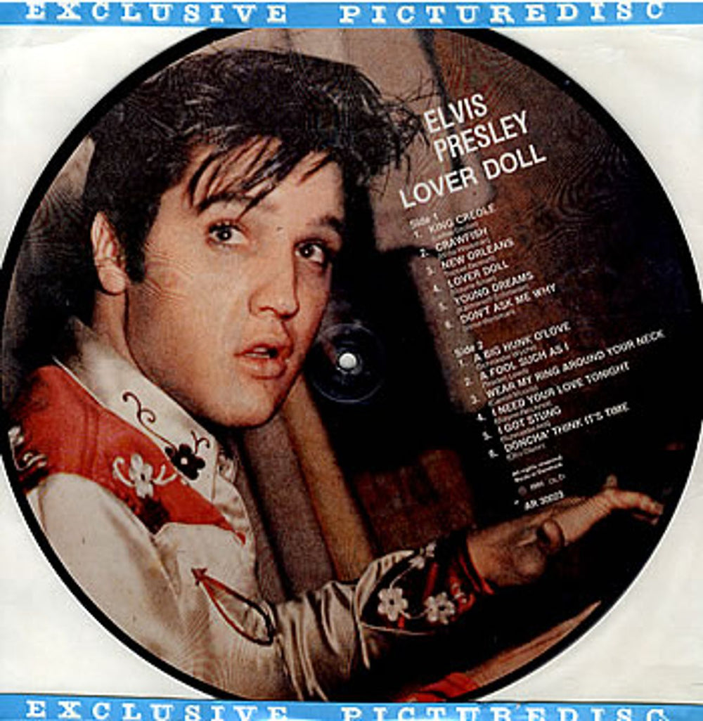 Elvis Presley Lover Doll Danish picture disc LP (vinyl picture disc album) AR-30023