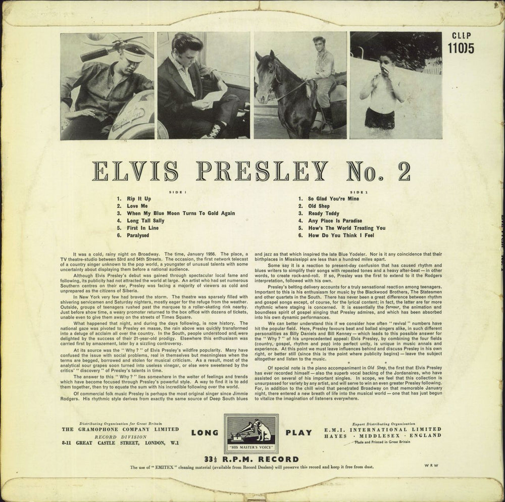 Elvis Presley Rock 'n' Roll No. 2 - G UK vinyl LP album (LP record)