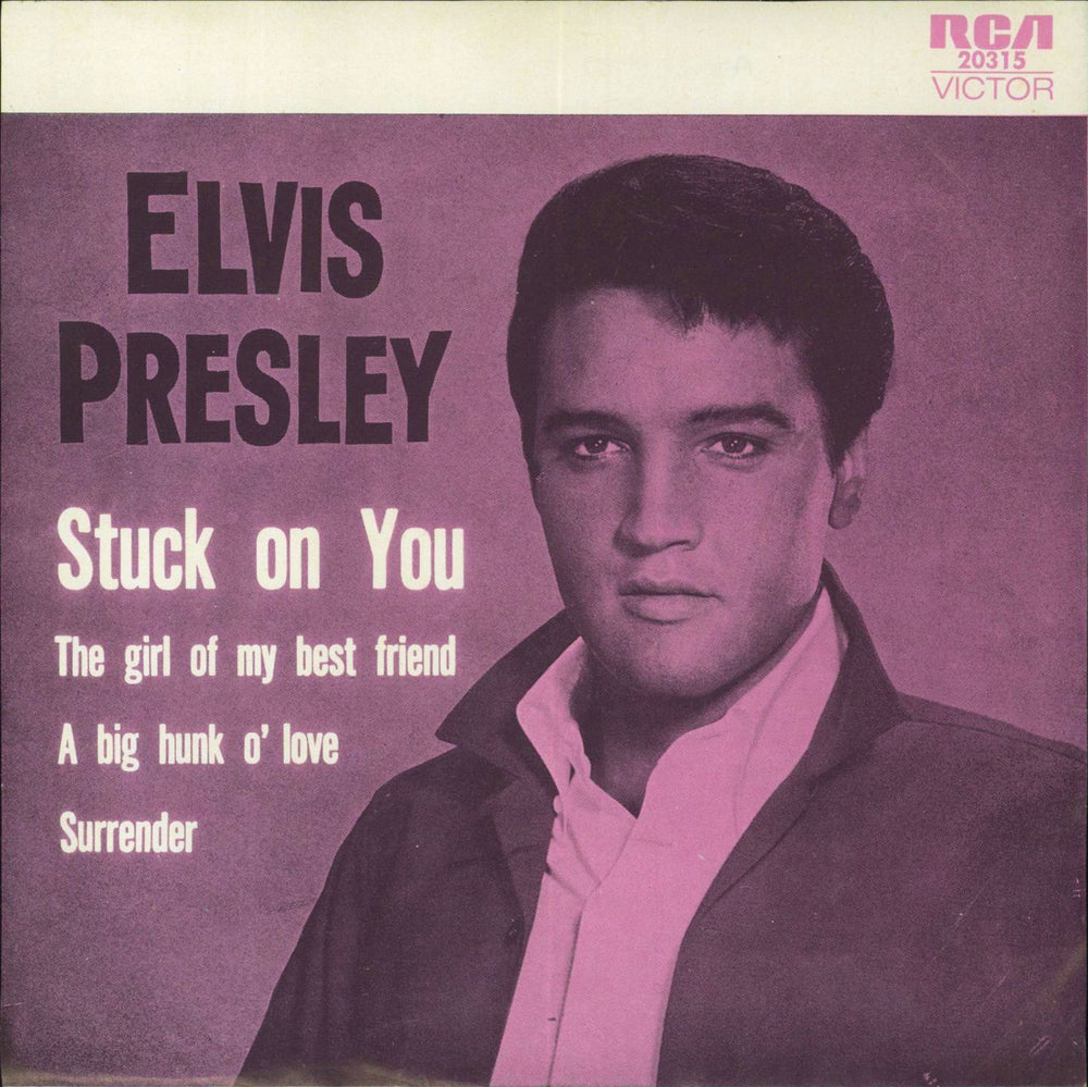 Elvis Presley Stuck On You Australian 7" vinyl single (7 inch record / 45) 20315