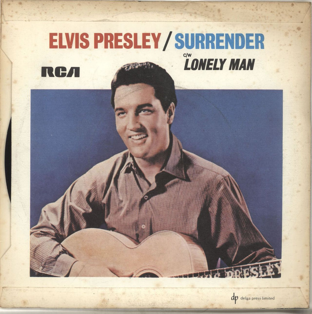 Elvis Presley Surrender - EX UK 7" vinyl single (7 inch record / 45) ELV07SU703542