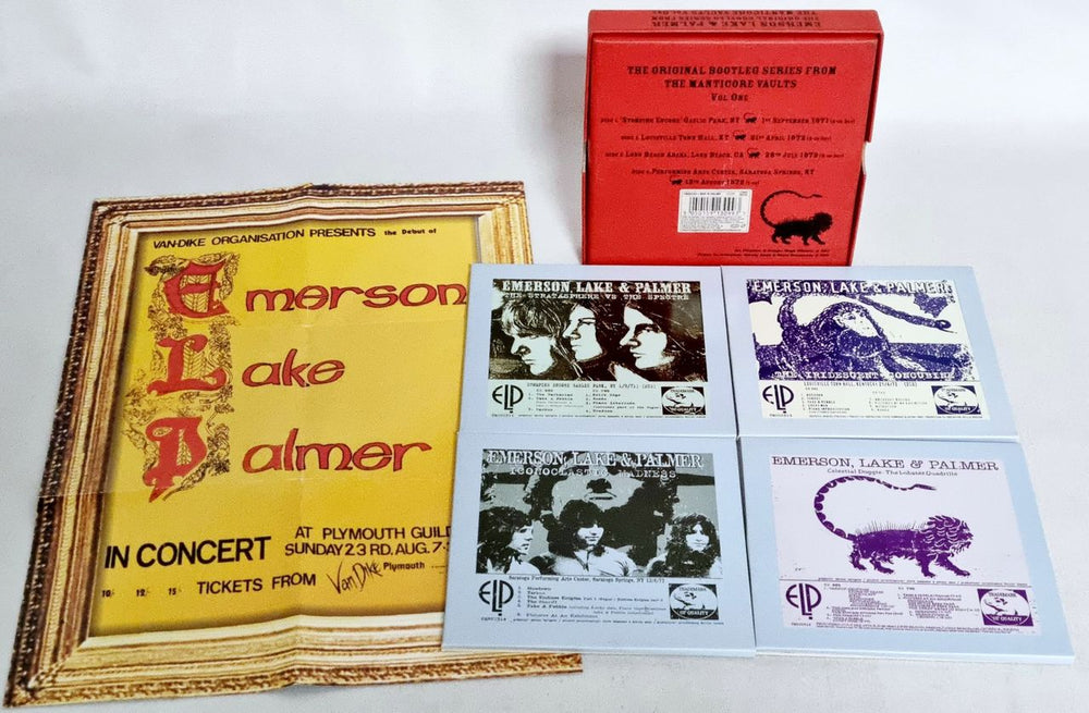 Emerson Lake & Palmer The Original Bootleg Series From The Manticore Vaults Vol 1 UK CD Album Box Set ELPDXTH223583