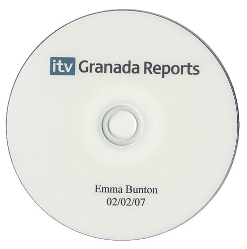 Emma Bunton Granada Reports UK Promo promo DVD-R DVD-R