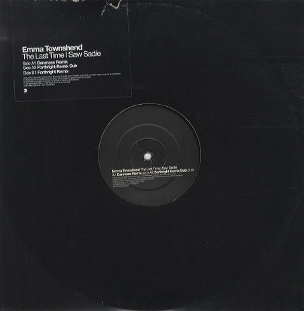 Emma Townshend The Last Time I Saw Sadie UK Promo 12" vinyl single (12 inch record / Maxi-single) SAM3185