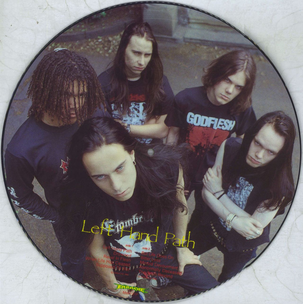 Entombed Left Hand Path UK picture disc LP (vinyl picture disc album)