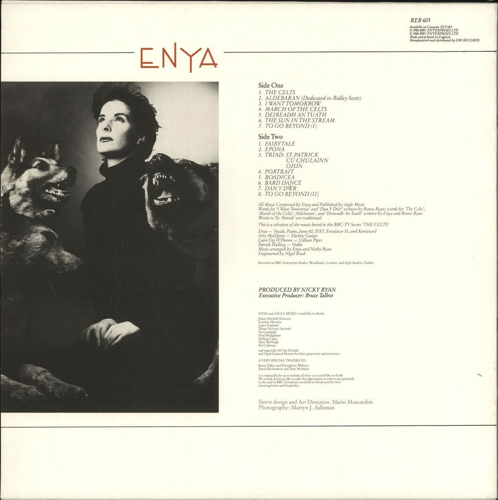 Enya Enya - 2nd UK vinyl LP album (LP record)