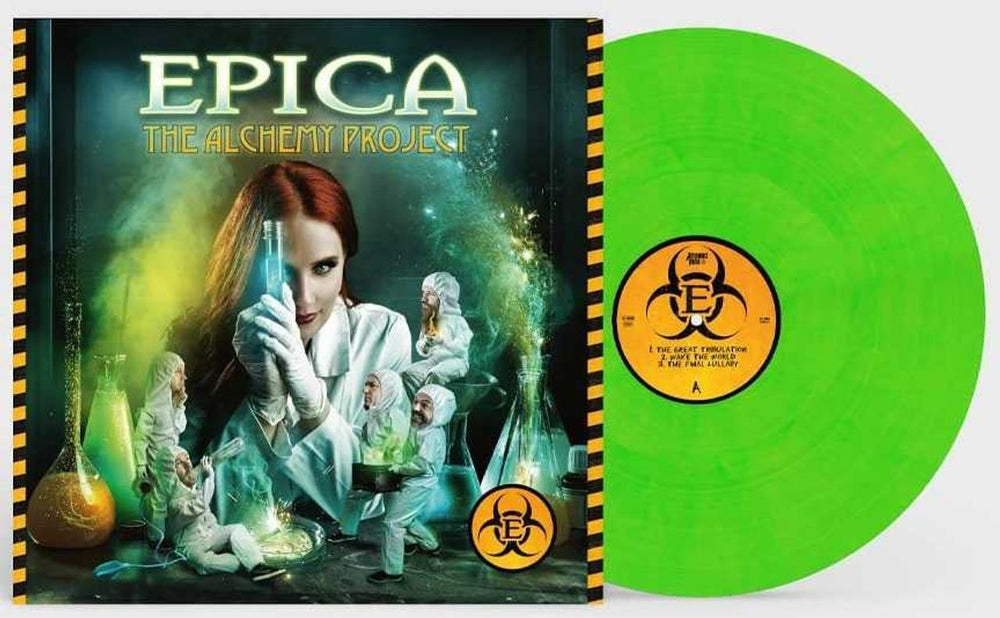 Epica The Alchemy Project - Toxic Green Vinyl UK 12" vinyl single (12 inch record / Maxi-single) AFR0064V