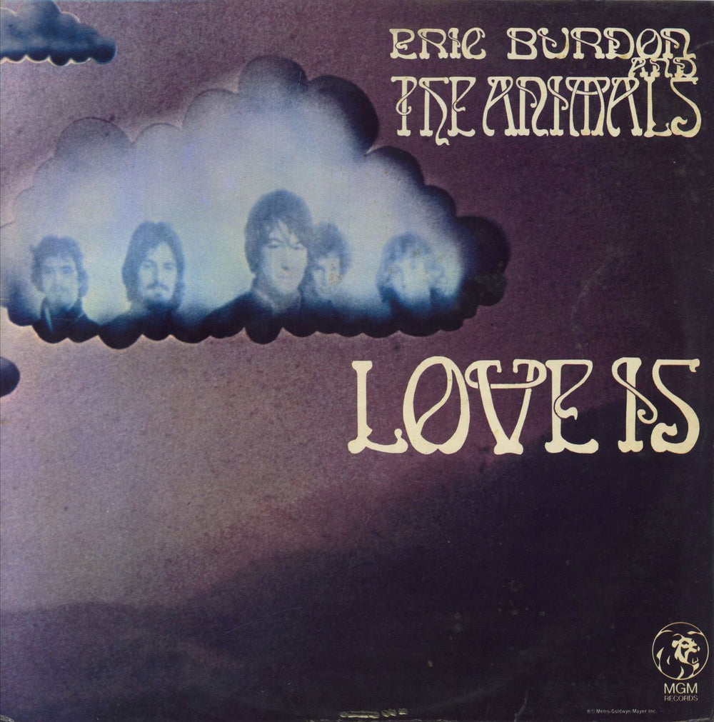 Eric Burdon & The Animals Love Is - VG UK vinyl LP album (LP record) MGMCS8105