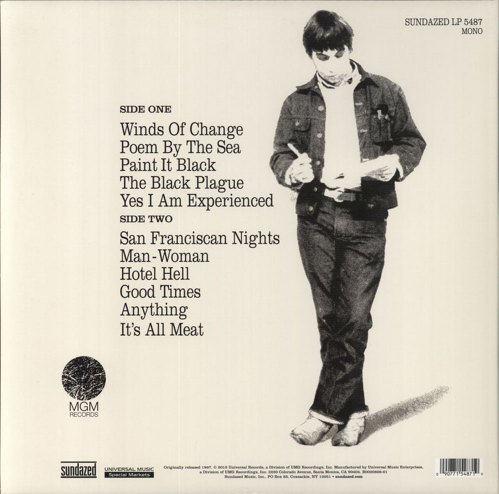 Eric Burdon & The Animals Winds Of Change US vinyl LP album (LP record) 090771548719