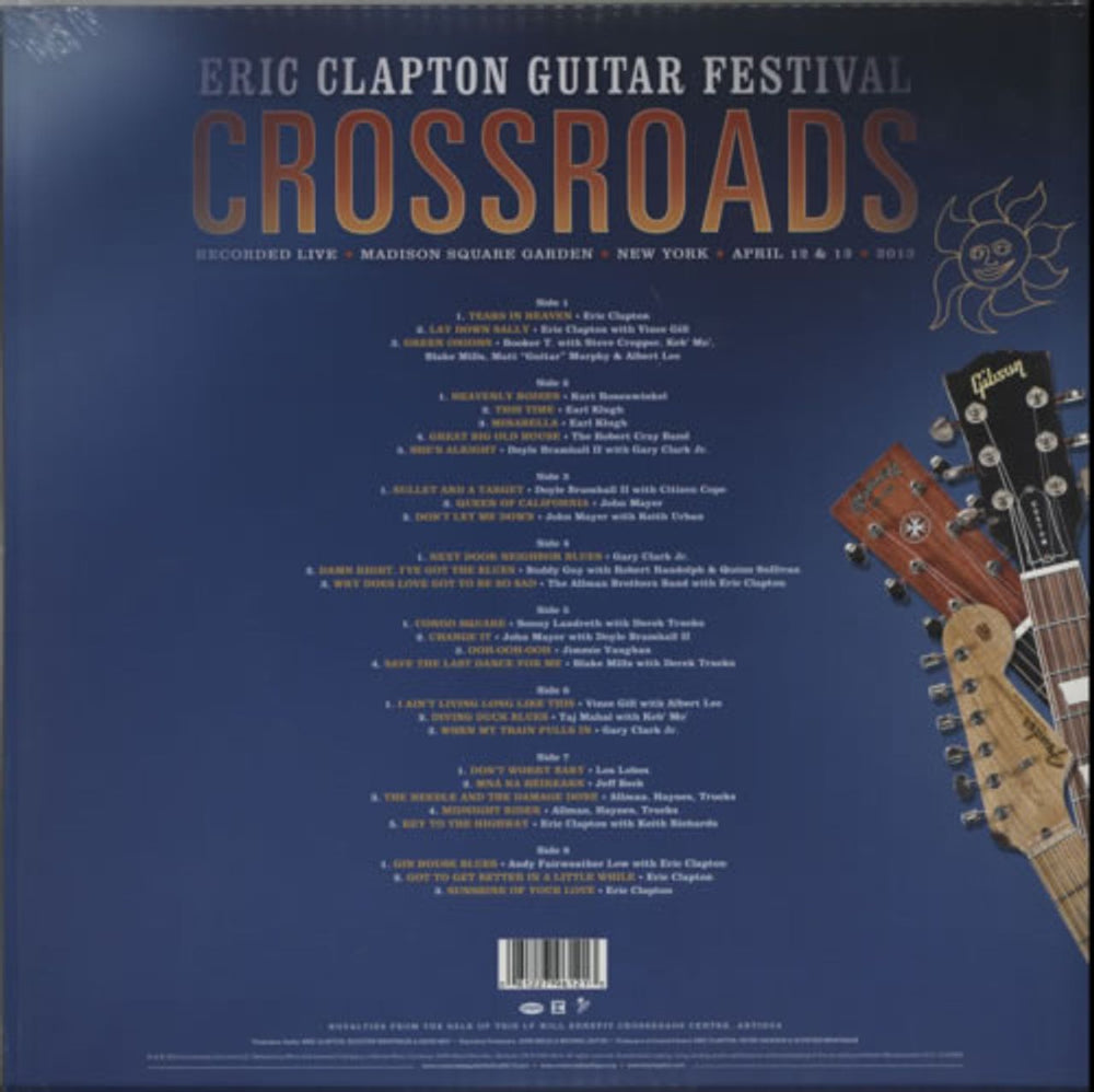 Eric Clapton Crossroads Guitar Festival 2013 UK 4-LP vinyl album record set CLP4LCR600402