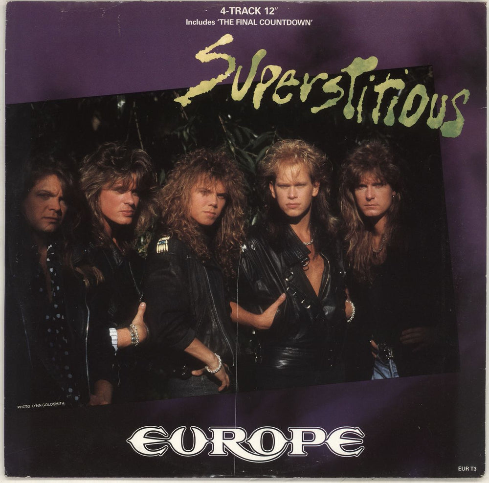 Europe Superstitious UK 12" vinyl single (12 inch record / Maxi-single) EURT3