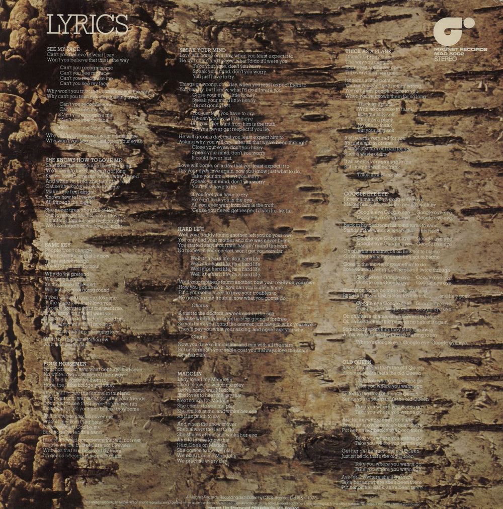 Fable  Fable UK vinyl LP album (LP record)