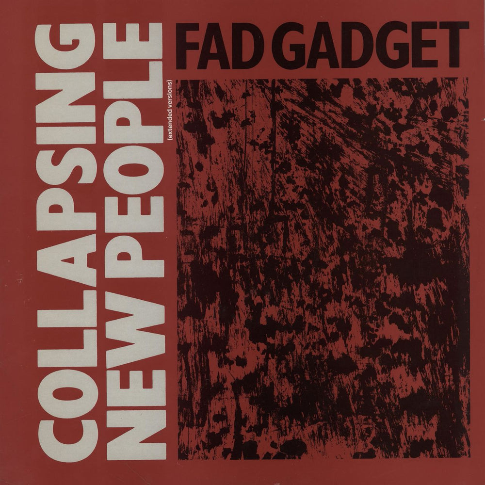 Fad Gadget Collapsing New People + p/s UK 12" vinyl single (12 inch record / Maxi-single) 12MUTE030