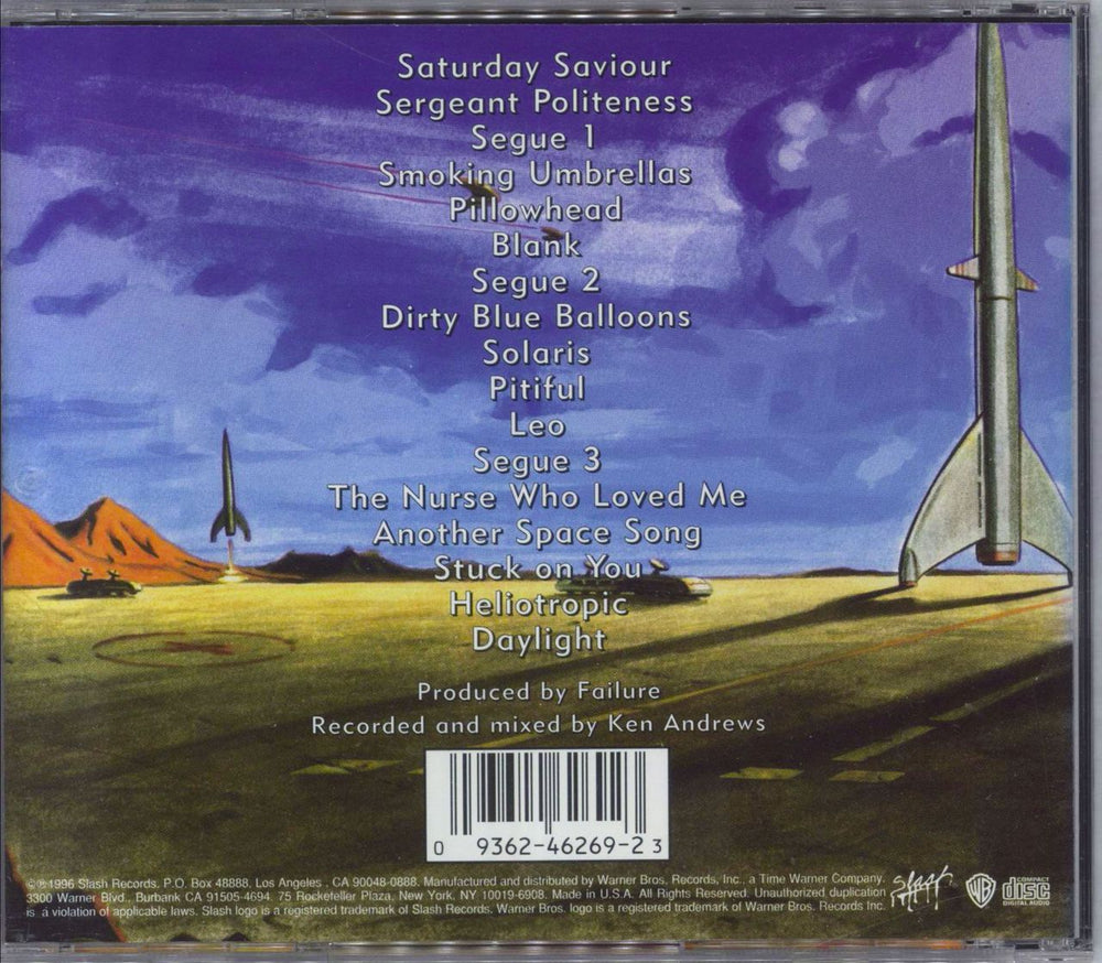 Failure Fantastic Planet US CD album (CDLP) 093624626923