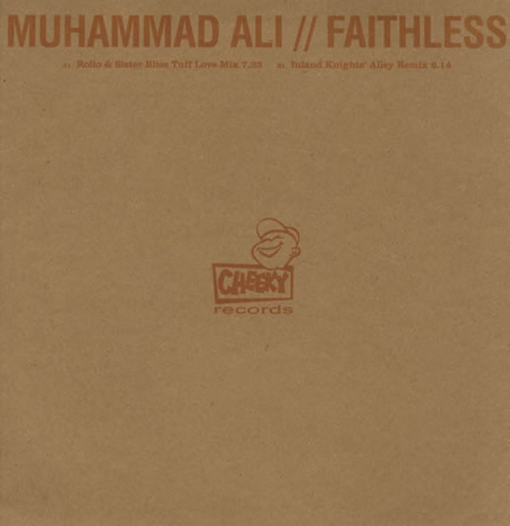 Faithless Muhammad Ali UK Promo 12" vinyl single (12 inch record / Maxi-single) CHEEKY006A