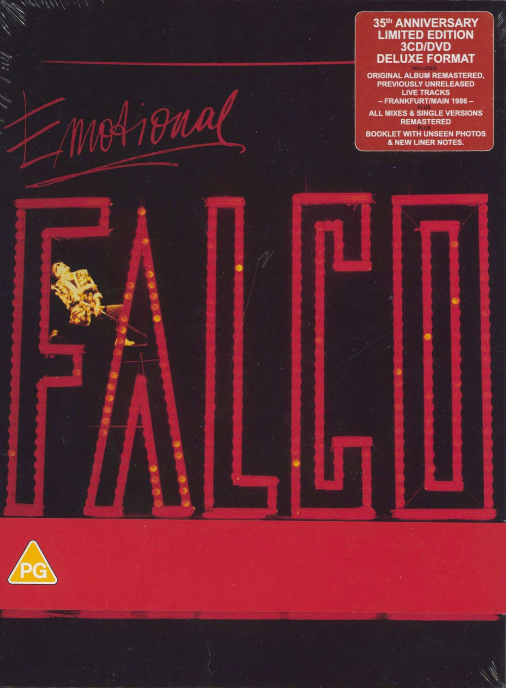 Falco Emotional: Deluxe Edition - Sealed UK 3-disc CD/DVD Set 0190296-5315-9-0