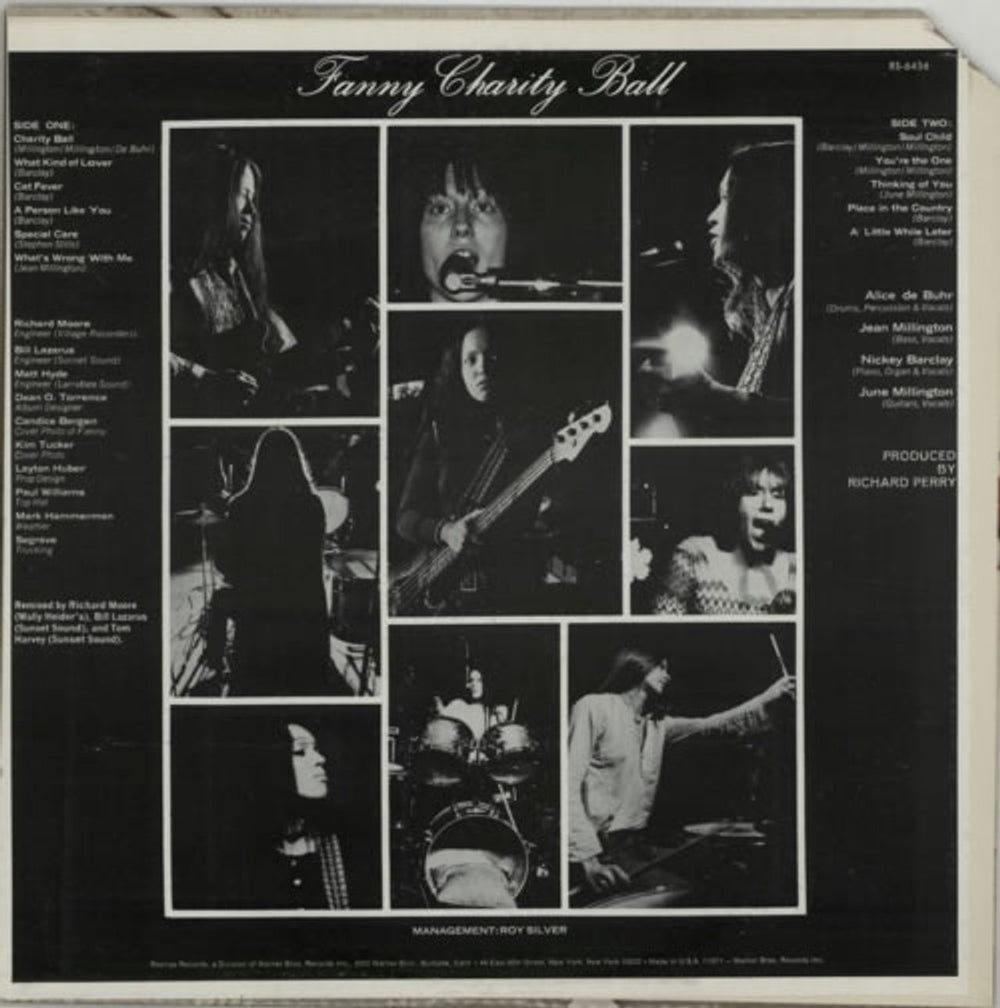 Fanny (70s) Charity Ball US vinyl LP album (LP record) NNFLPCH446338