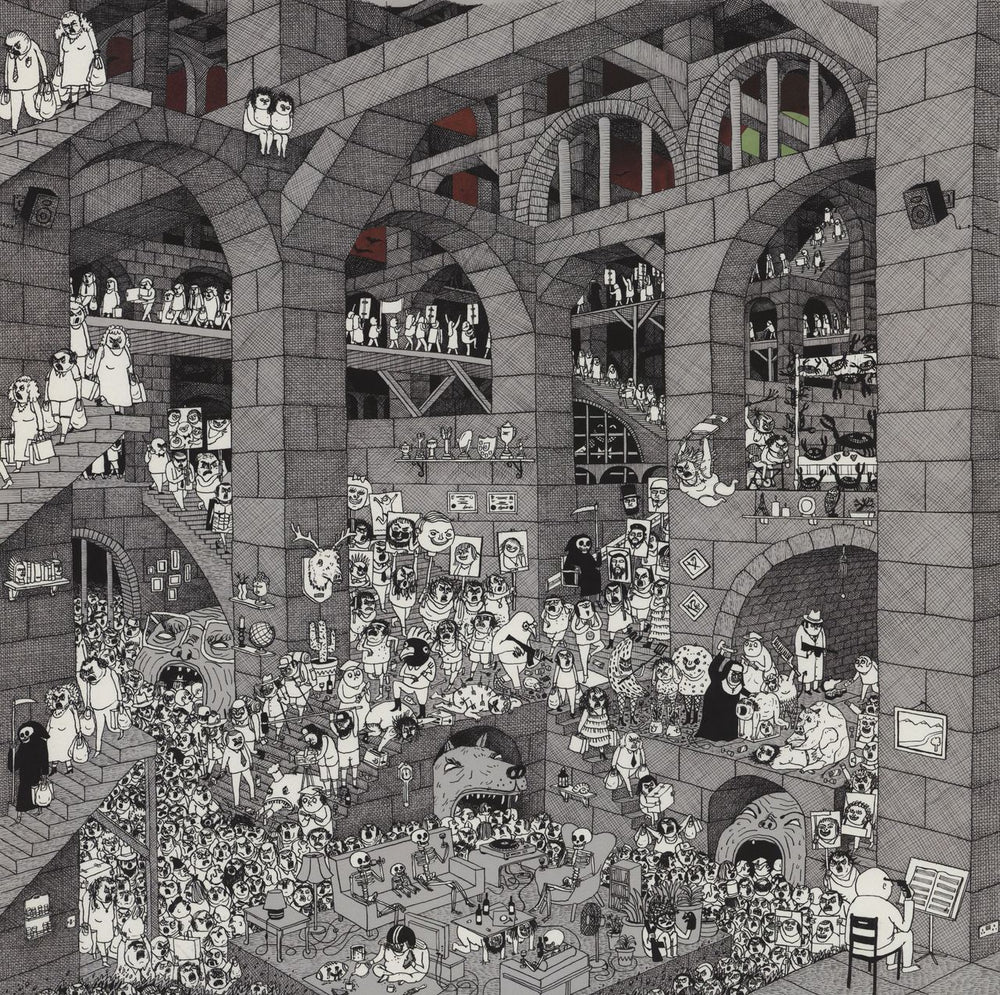 Father John Misty Pure Comedy - Red Cover UK 2-LP vinyl record set (Double LP Album)