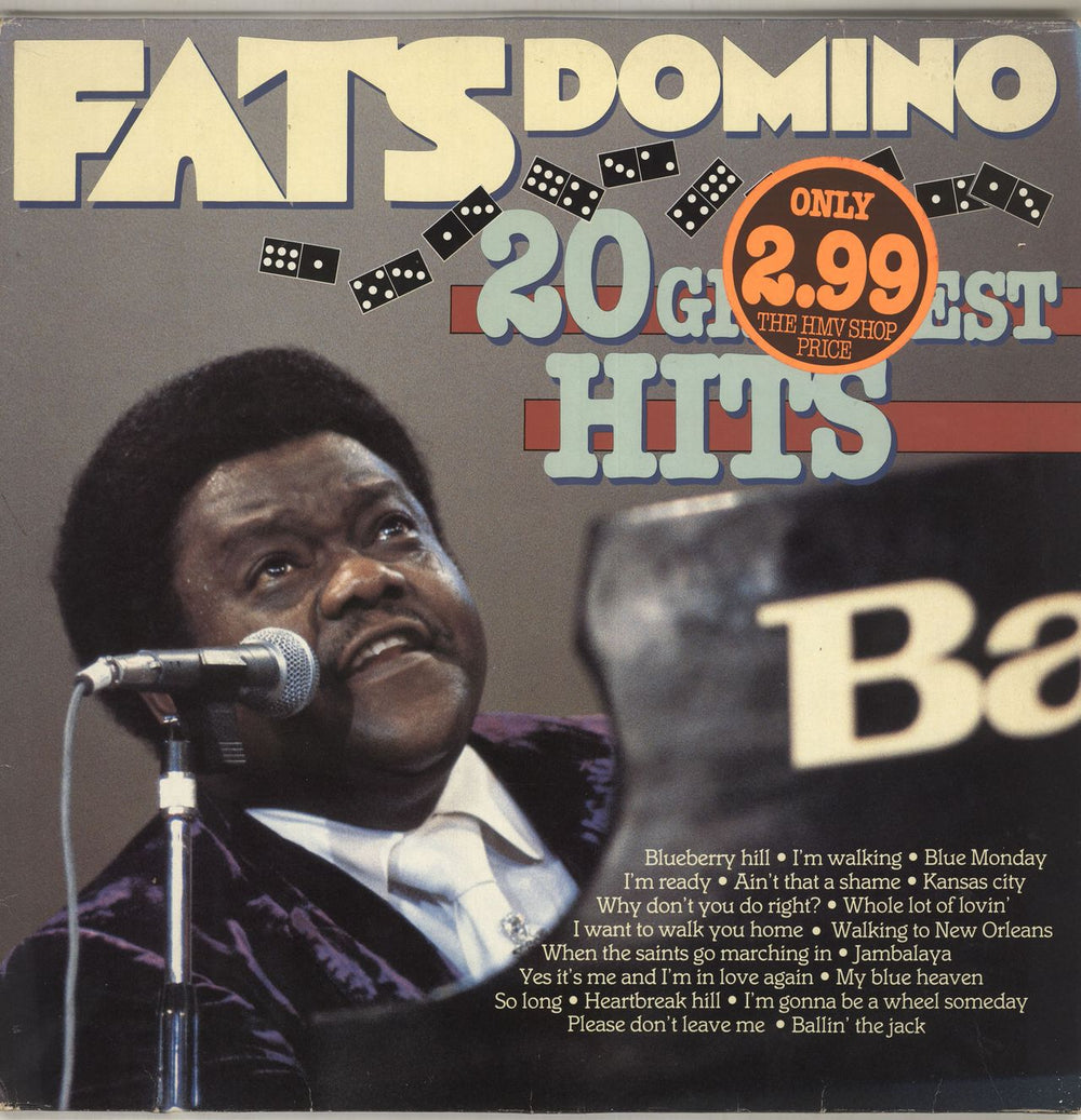 Fats Domino 20 Greatest Hits Dutch vinyl LP album (LP record) BT555004