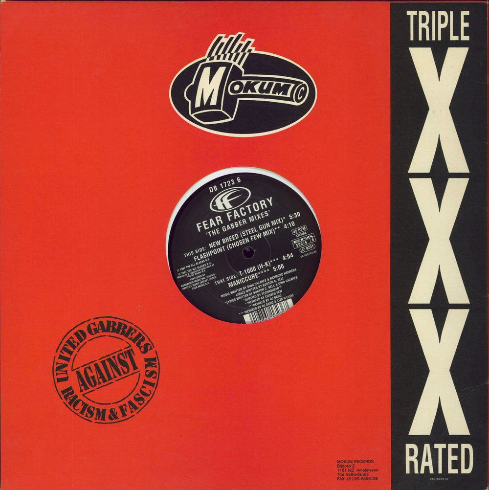 Fear Factory The Gabber Mixes Dutch 12" vinyl single (12 inch record / Maxi-single) 016861172367