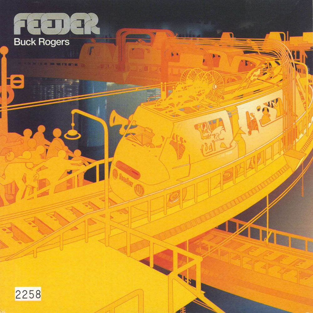 Feeder Buck Rogers - Orange Vinyl UK 7" vinyl single (7 inch record / 45) ECS106