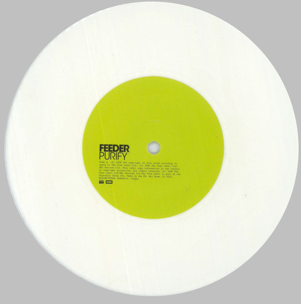 Feeder Save Us - White Vinyl - Hype Stickered UK 7" vinyl single (7 inch record / 45) FEE07SA828313