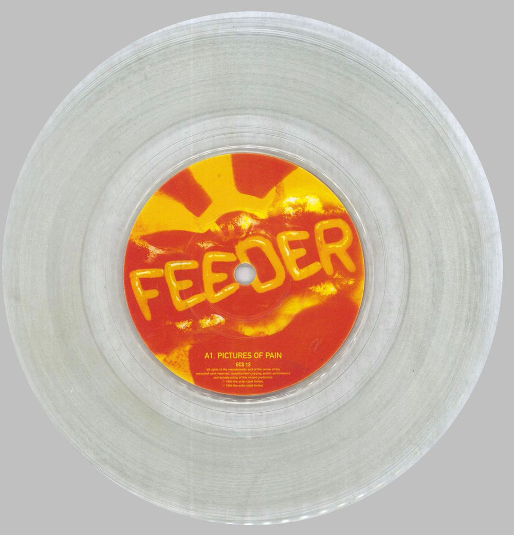 Feeder Two Colours - clear vinyl UK 7" vinyl single (7 inch record / 45) FEE07TW241754