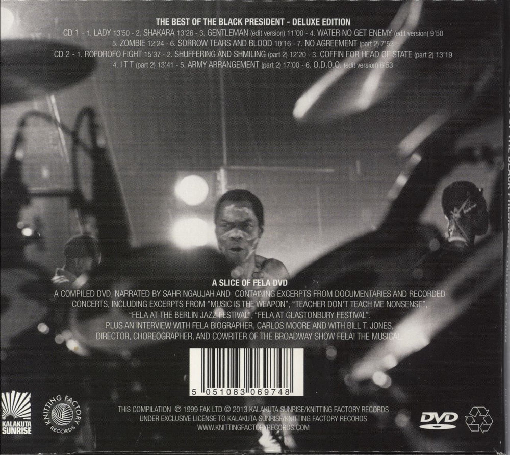 Fela Kuti The Best Of The Black President US 3-disc CD/DVD Set