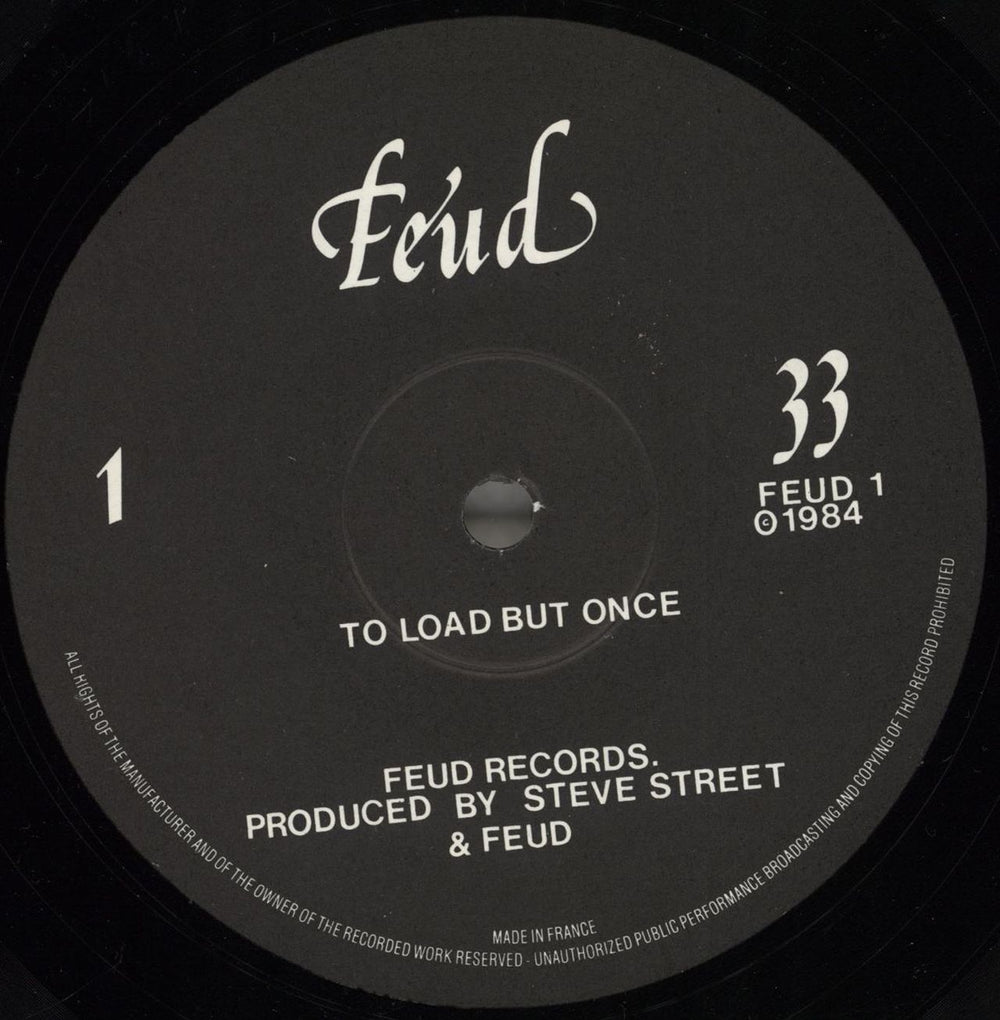 Feud To Load But Once UK vinyl LP album (LP record)