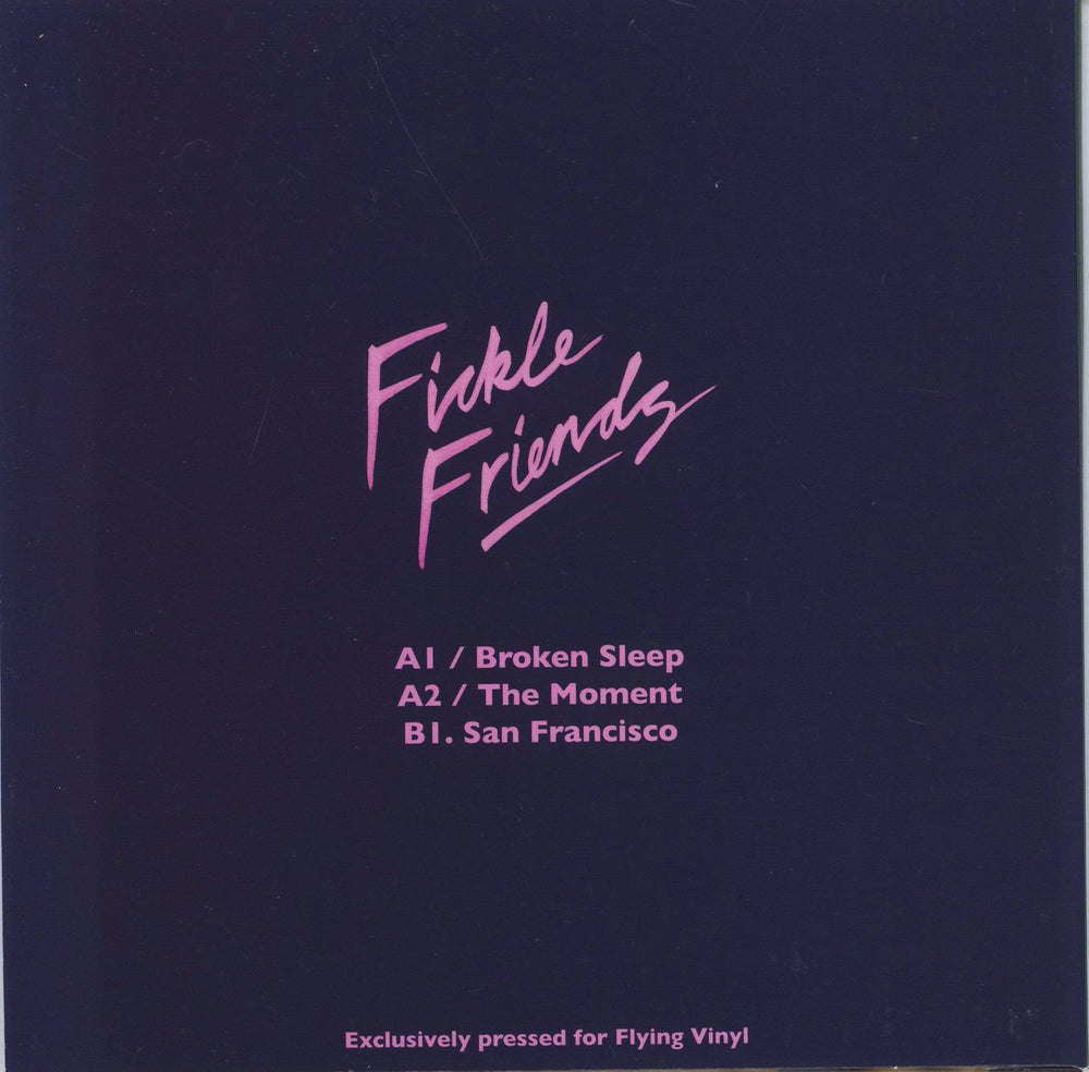 Fickle Friends Broken Sleep - Green Vinyl UK 7" vinyl single (7 inch record / 45)