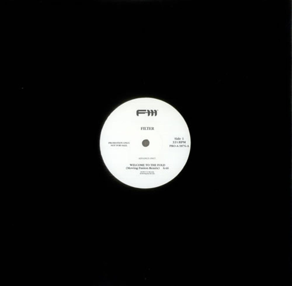 Filter Welcome To The Fold UK Promo 12" vinyl single (12 inch record / Maxi-single) PRO-A-9876