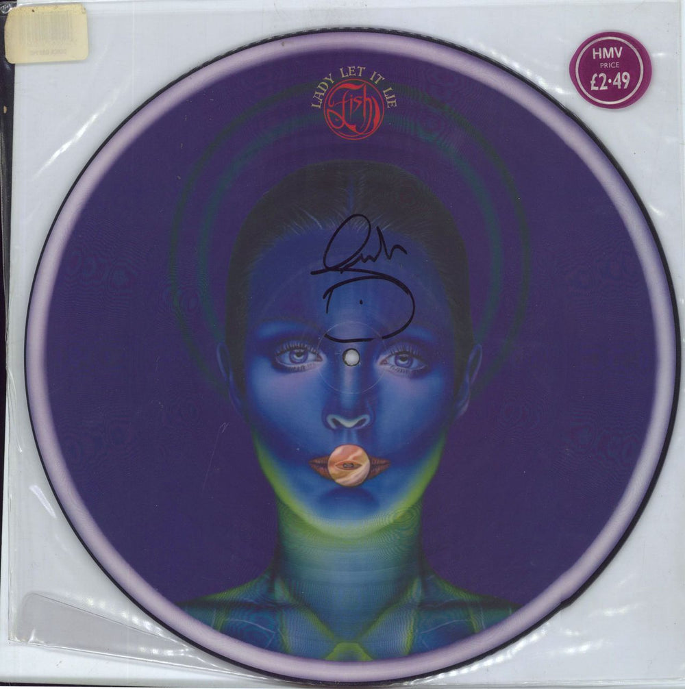 Fish Lady Let It Lie - Autographed UK 12" vinyl picture disc (12 inch picture record) DDICK3PIC