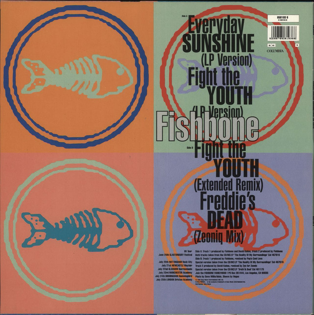 Fishbone Everyday Sunshine UK 12" vinyl single (12 inch record / Maxi-single) 5099765819366