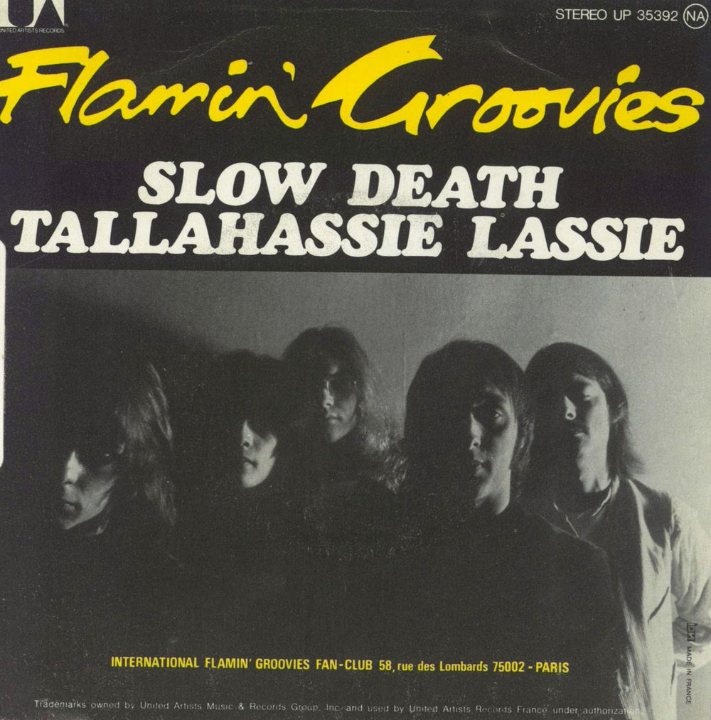 Flamin' Groovies Slow Death + Sleeve French 7" vinyl single (7 inch record / 45)