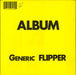 Flipper Album - Generic Flipper - Yellow / Black Splatter + Inserts US vinyl LP album (LP record) SUB25