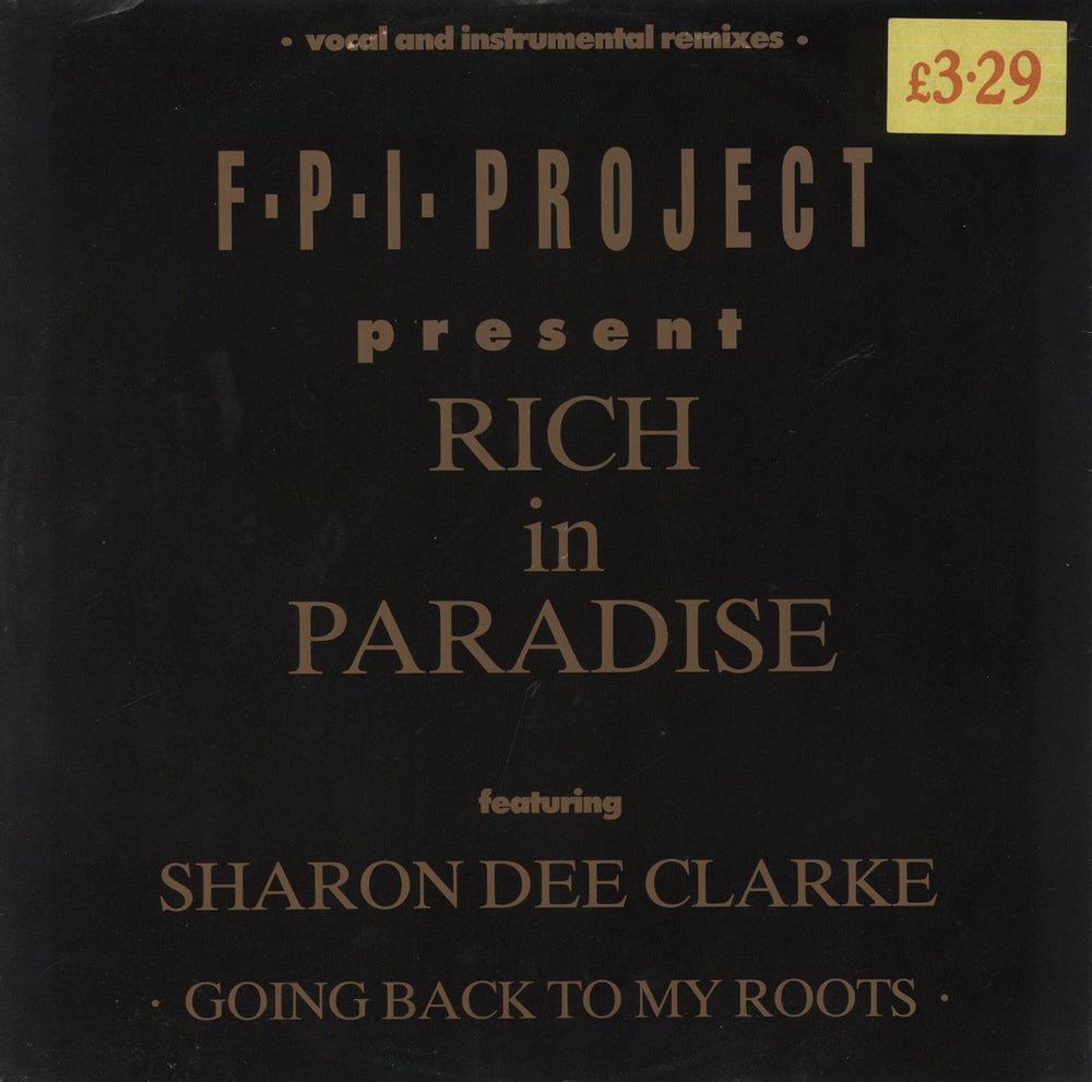 FPI Project Rich In Paradise UK 12" vinyl single (12 inch record / Maxi-single) RUMAX9