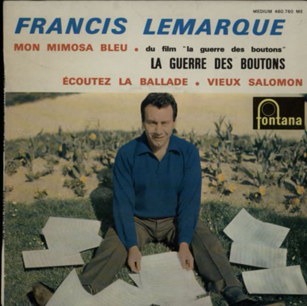 Francis Lemarque Mon Mimosa Bleu EP French 7" vinyl single (7 inch record / 45) 460.760ME