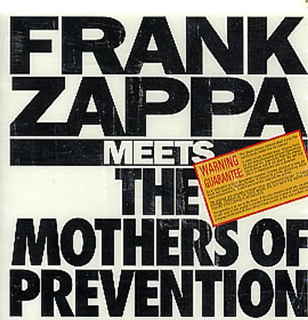 Frank Zappa Frank Zappa Meets The Mothers Of Prevention US CD album (CDLP) RCD10547