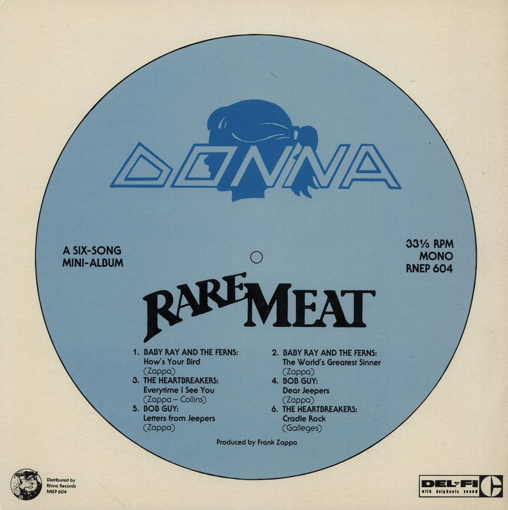 Frank Zappa Rare Meat - 2nd US 12" vinyl single (12 inch record / Maxi-single) RNEP604