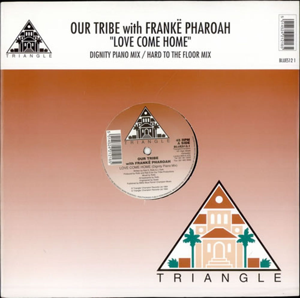 Franke Pharoah Love Come Home UK 12" vinyl single (12 inch record / Maxi-single) BLUES121