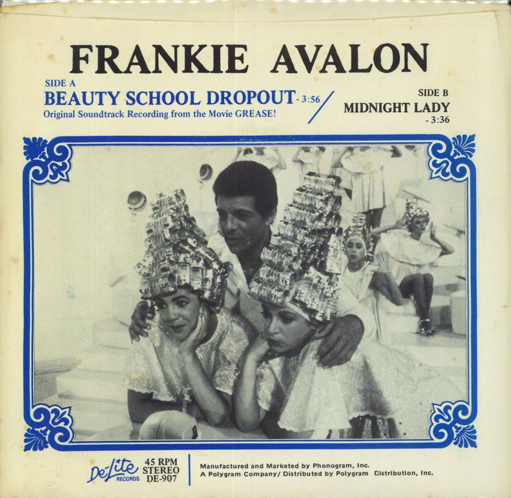 Frankie Avalon Beauty School Dropout UK 7" vinyl single (7 inch record / 45) 6168102