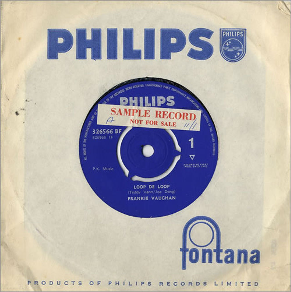 Frankie Vaughan Loop De Loop - Sample UK 7" vinyl single (7 inch record / 45) 326566BF